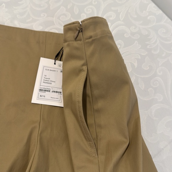 Theory Stretch Cotton Chino Shorts. Ladies 10 - Picture 8 of 15